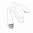 TANOS - Silver Plated  Chain Necklace  Heart Shape Full Zircon Microsetting