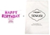 مجموعة بالونات زينة لأعياد الميلاد بتصميم عبارة "Happy Birthday" 16بوصة