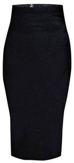 Midi Pencil Skirt - Black