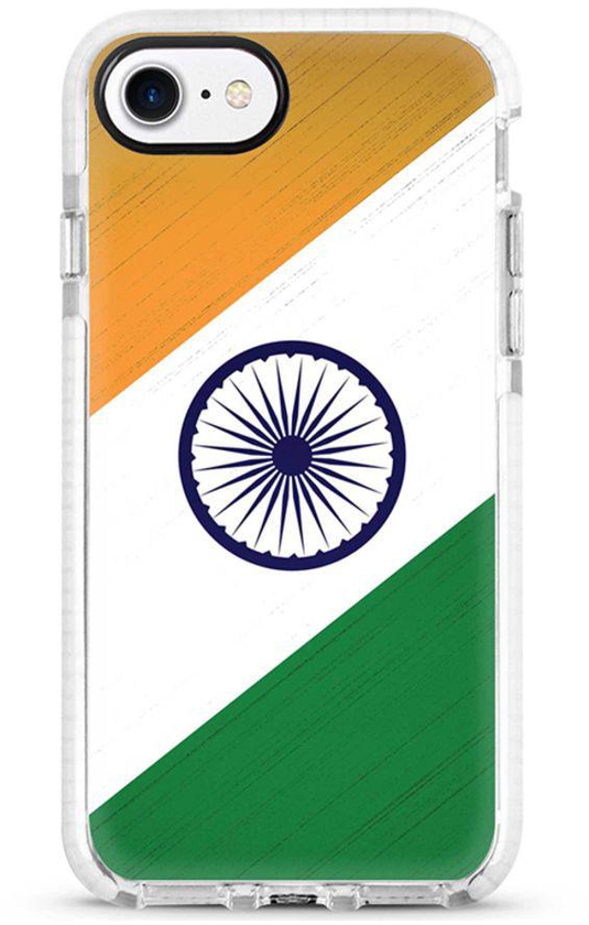 Protective Case Cover For Apple iPhone 7 Flag Of India Full Print