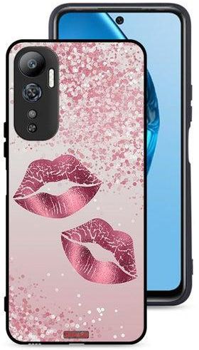 Infinix Hot 20 4G Protective Case Cover Glitter Lips