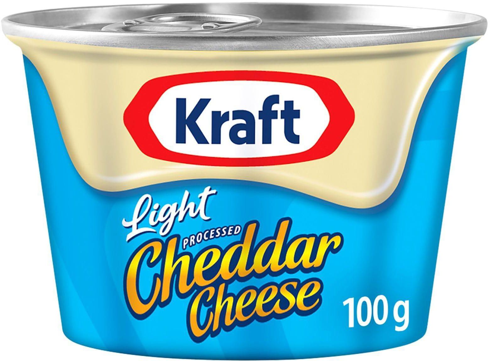 Kraft Processed Light Cheddar Cheese 100g
