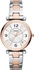 Fossil Women's Carlie Three-Hand Date, Two-Tone Stainless Steel Watch, ES5156, Multicolour