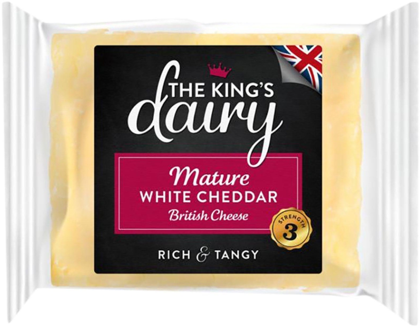 The Kings Dairy Mature White Cheddar Cheese 200g