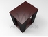 Jella Series; Side Table (Black and Red-Brown) - HDF