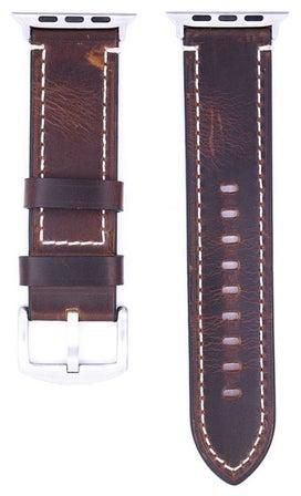 Replacement Leather Band For Apple Watch Series 4/5 44millimeter Brown