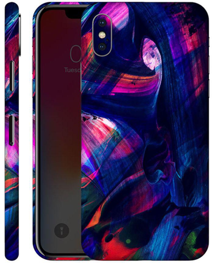 Protective Vinyl Skin Decal For Apple iPhone XS Abstract 1