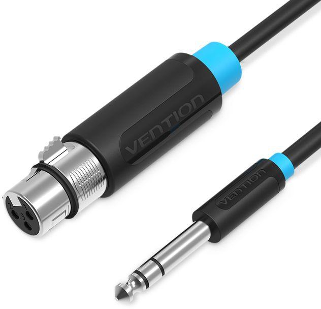 Vention 6.5mm Male To XLR Female Audio Cable - 1.5M - Black