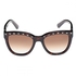 Valentino Square Dark Havana Women's Sunglasses - V677S-215 - 52-20-130