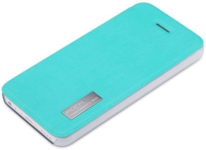 Blue ROCK Elegant Series for iPhone 5c Side Flip Protective Leather Case