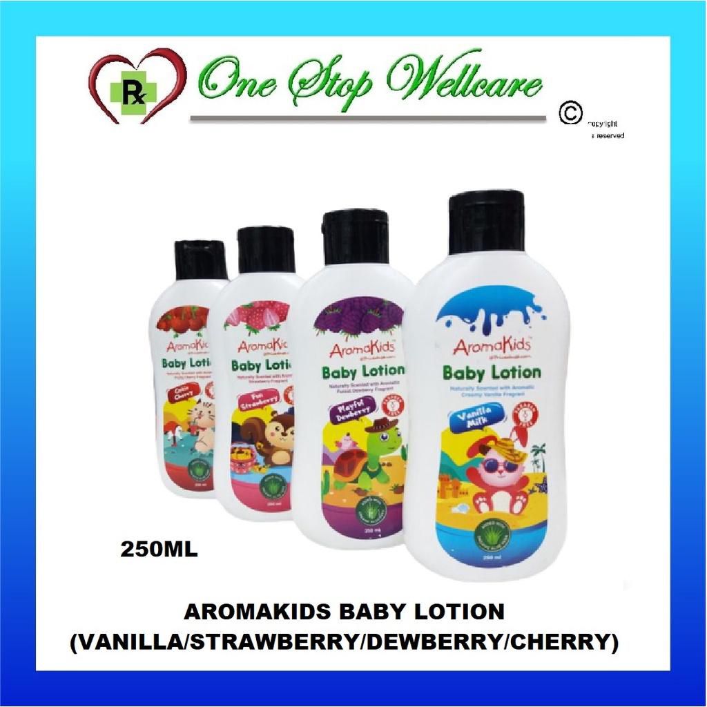 Aromakids Baby Lotion 250 ml (Vanilla/Strawberry/Dewberry/Cherry)