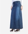 ESLA Plain Maxi Jeans Skirt - Dark Blue