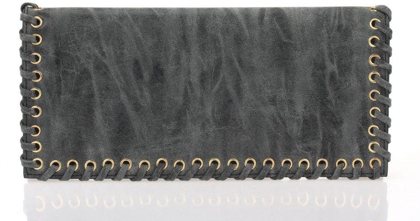 Clutch For Women , Leather, Black