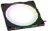 فانتيكس (PH-FF120DRGBA_BK01) مصباح LED رقمي من هالوس لوكس 120 ملم باطار مروحة من الشب، اسود