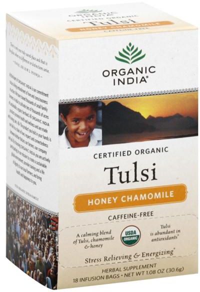 Organic Tulsi Honey Chamomile Tea Bag - 30.6 g