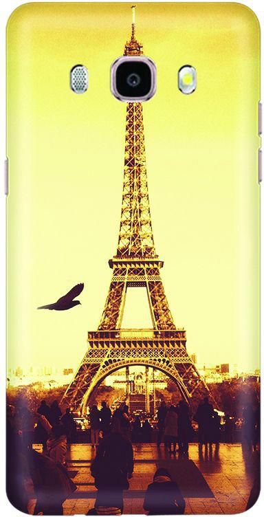 Stylizedd Samsung Galaxy J7 (2016) Slim Snap Case Cover Matte Finish - Paris - Eiffel Tower