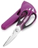 As Seen on TV Stainless Steel Kitchen Scissors with Magnetic Holder - purple