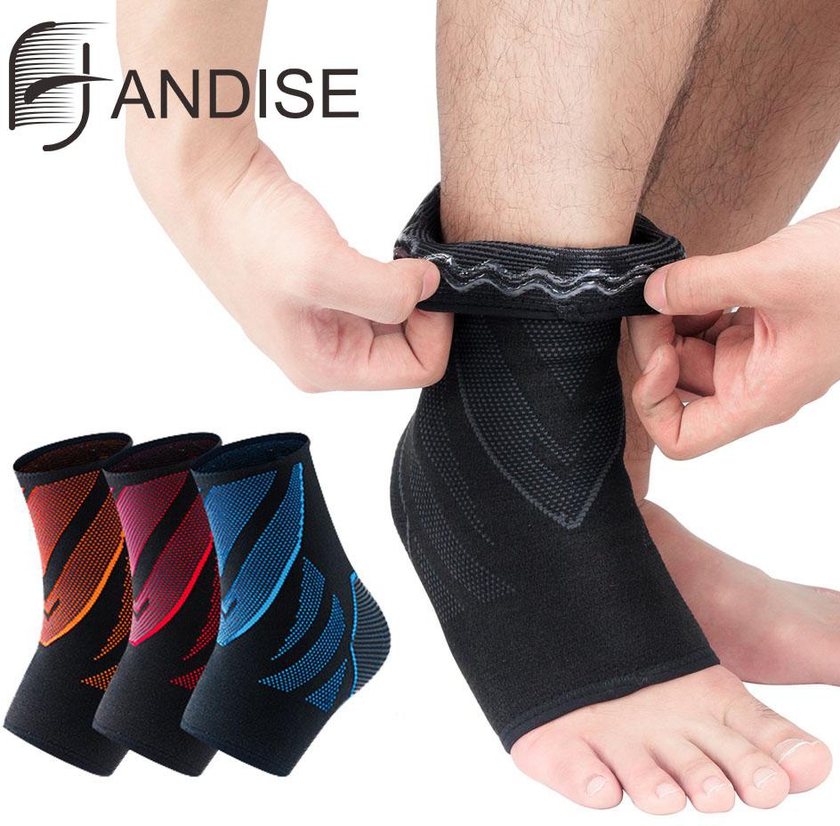 HANDISE One Piece Ankle Brace Support Breathable Sports Ankle Pad