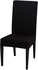 Nar Removable Washable Polyester Spandex Chair Slipcovers For Home Hotel Dining Room Banquet Wedding Party (B-Black, 6Pcs Set)