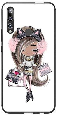 Case Cover For Huawei Y9 Prime 2019 Cute Shopping Girl