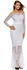 White Mixed Special Occasion Dress For Women