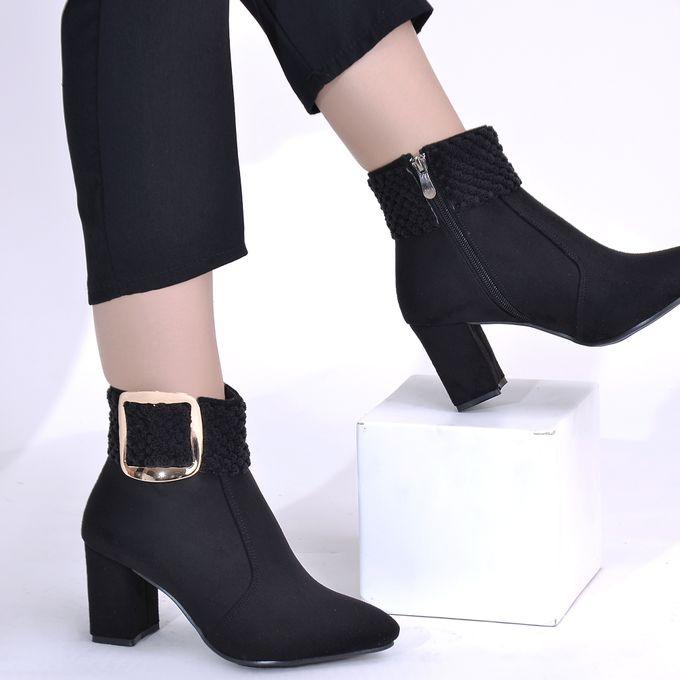 Lile Ankle Boots R-7 Suede - Black