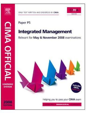 CIMA Official Exam Practice Kit Paperback 4th edition