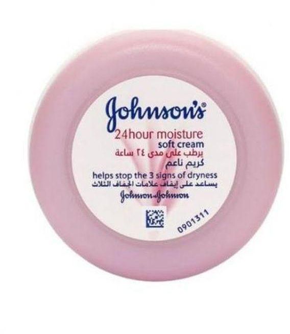 Johnson's كريم مرطب ناعم 24 ساعة من جونسون - 100 مل