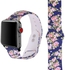 Strap For Apple Watch Series 5 & 4 40mm (Pink Flower Pattern)