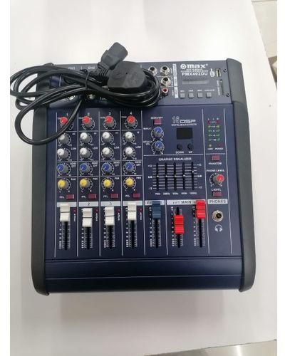 Omax Mixer Max 4 Mixer With Power Amplifier PMX402D-USB Stage Mixer