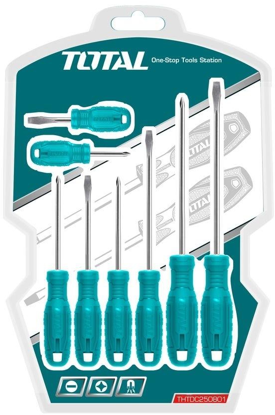 Get Total THTDC250801 Screwdriver Set, 8 Pcs - Green Silver with best offers | Raneen.com