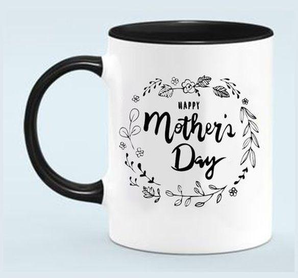 Printed Mug Happy Mother`s Day Coffee Mug - Multicolor