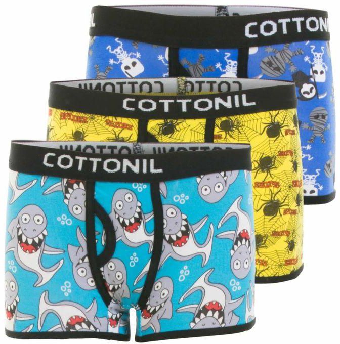 Cottonil Pack Of 3 Design Boxers For Boys