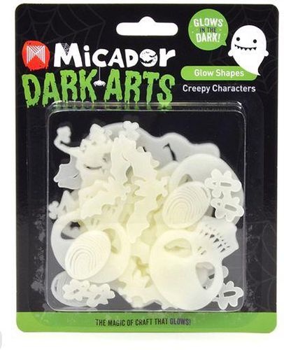 Micador Glow Shapes Creepy Character - Pack of 18