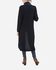 Bella Donna Black And Blue Double Face Knit Coat-Black