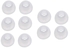 Menstye 10 Pairs Medium Size Clear Silicone Replacement Ear Buds Tips For Sony Phillips