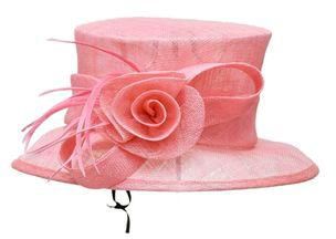 Generic Light Pink Mesh Women's Sinamay Hat