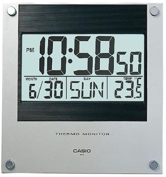 Casio ID-11S-1DF Wall Clock-Grey