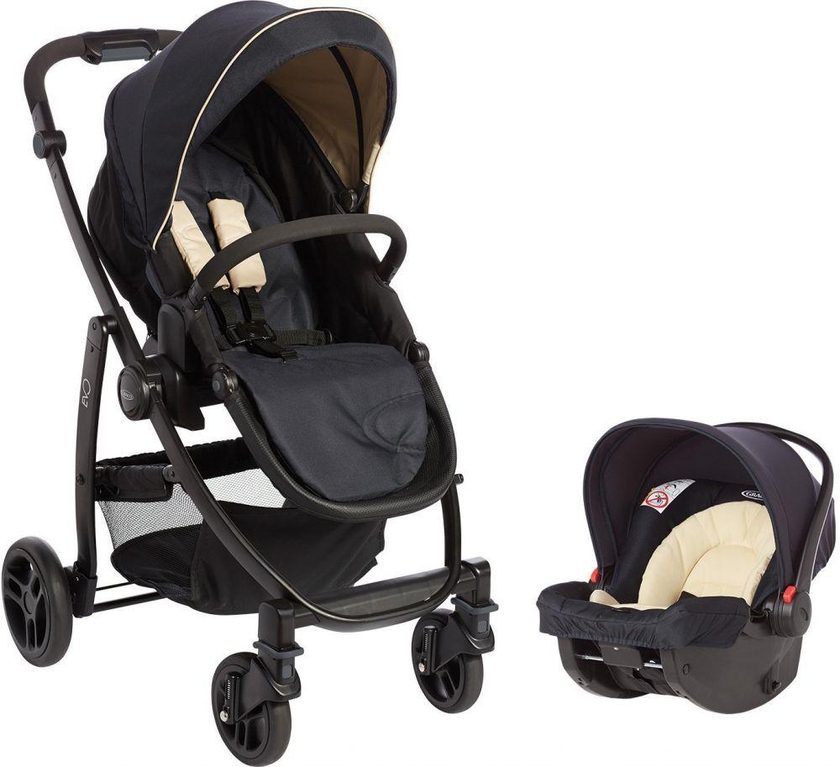 Graco Evo Travel System-Navy and Sand