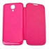 Generic Durable PU Leather And Plastic Material Case With Stylus Pen For Samsung Galaxy S4 I9500 / I9505 - Rose Madder