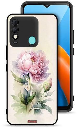 Tecno Spark 8 Protective Case Cover Watercolor Rose Paint Art
