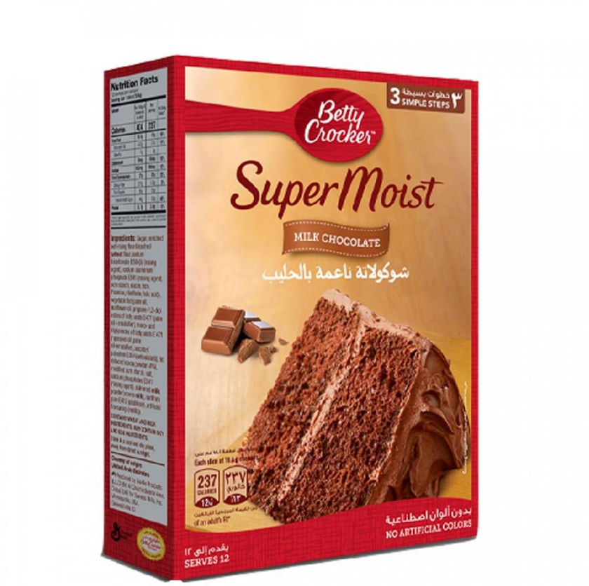 Betty Crocker Super Moist Milk Chocolate Cake Mix 510G