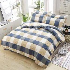 DUVET SET 4PCS; (1 Duvet 1 Bedsheet And 2 Pillowcases) Made of high quality cotton material that is easy to clean. The set contains 1duvet 1 bedsheet