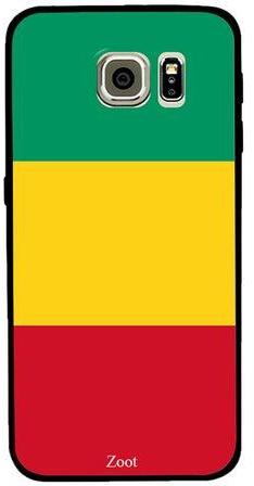 غطاء حماية واقٍ لهاتف سامسونج جالاكسي S6 بلون علم غينيا