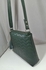 Natural Leather Cross Bag For Women - Dark Green