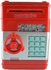 Mini Electronic Coins and Bills Vault with Voice Command Red