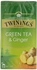 Twinings green tea and ginger 25 bags &times; 1.6 g