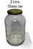 2 litres kitchen storage glass jar