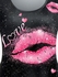 Plus Size Valentines Love Heart Lip Printed Short Sleeves Tee - 5x | Us 30-32