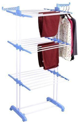 Cloth Hanger Rack With Double Pole-Stand - 6 Tier